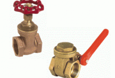 Brass or bronze gate valves